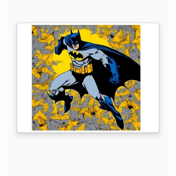 NEW!💯 BATMAN SELF-CREATED 8.5x11 ULTRA GLOSSY KIDS COLOR ART POSTER BUNDLE SET! - Picture 1 of 4